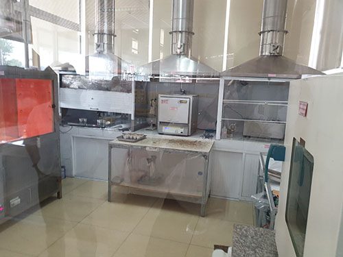 Furnace and fume hood area