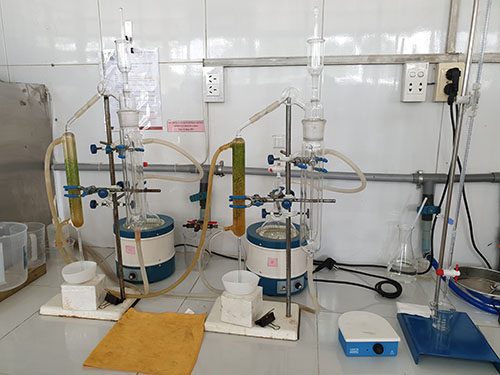 Laboratory test setup